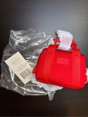 Dagne Dover MICRO CROSSBODY LANDON in Cherry NWT